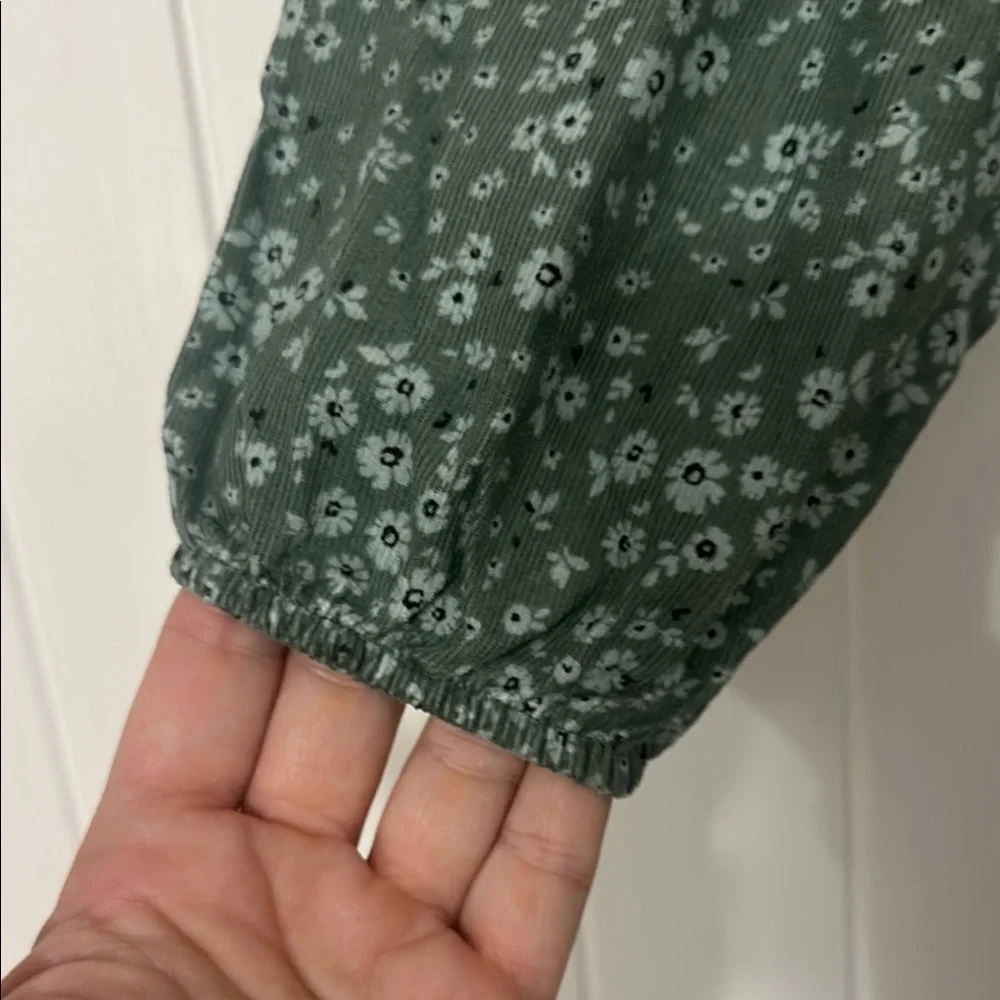 GAP Green Floral Kids Casual Dress‎